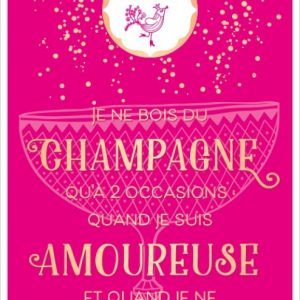 Carte postale humoristique-Je ne bois du champagne qu a 2 occasions