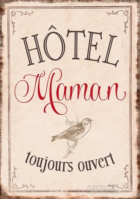 Carte Double "Hôtel Maman : Toujours ouvert"