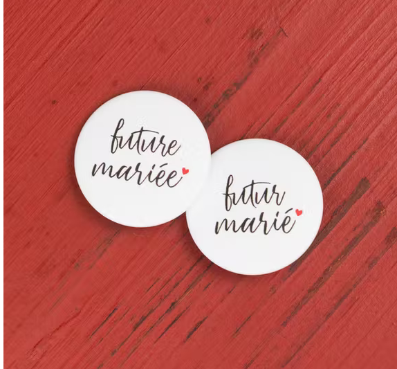 badge future mariée - mariage