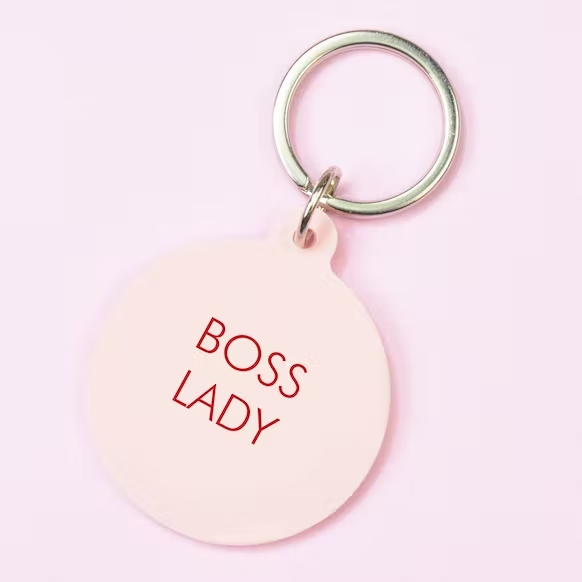 Porte clefs boss lady, cadeau anniversaire femme