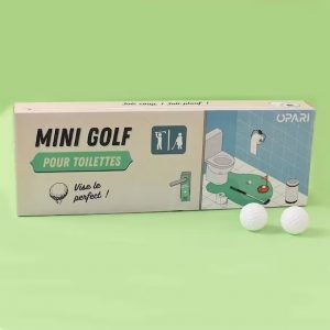 Mini golf toilette - Idées cadeaux - cadeau drôle homme