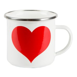 mug coeur rouge