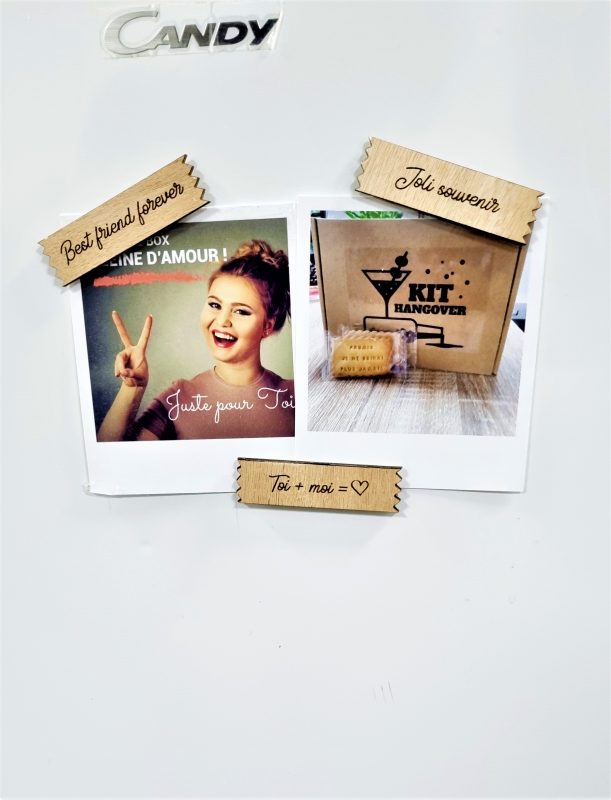 Magnet en bois pour photo