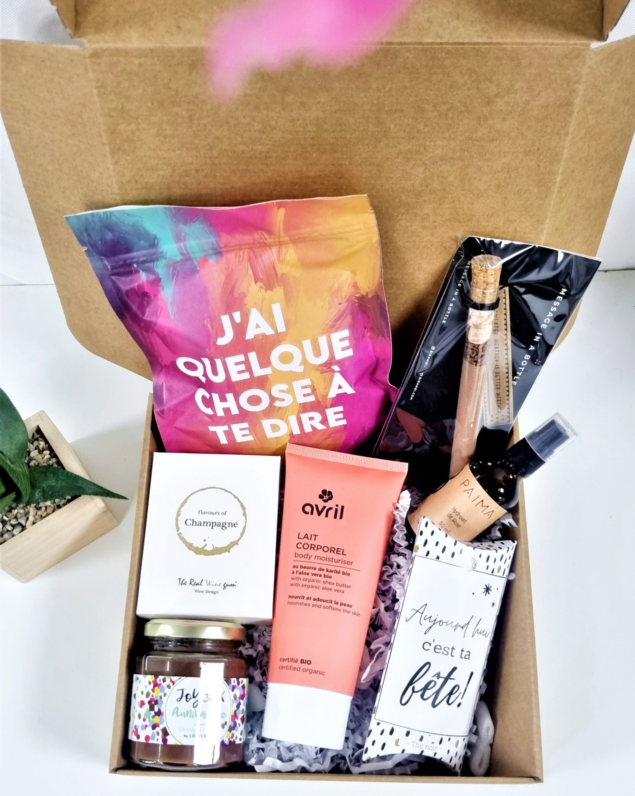 Idée box cadeau femme cocooning Anniversaire
