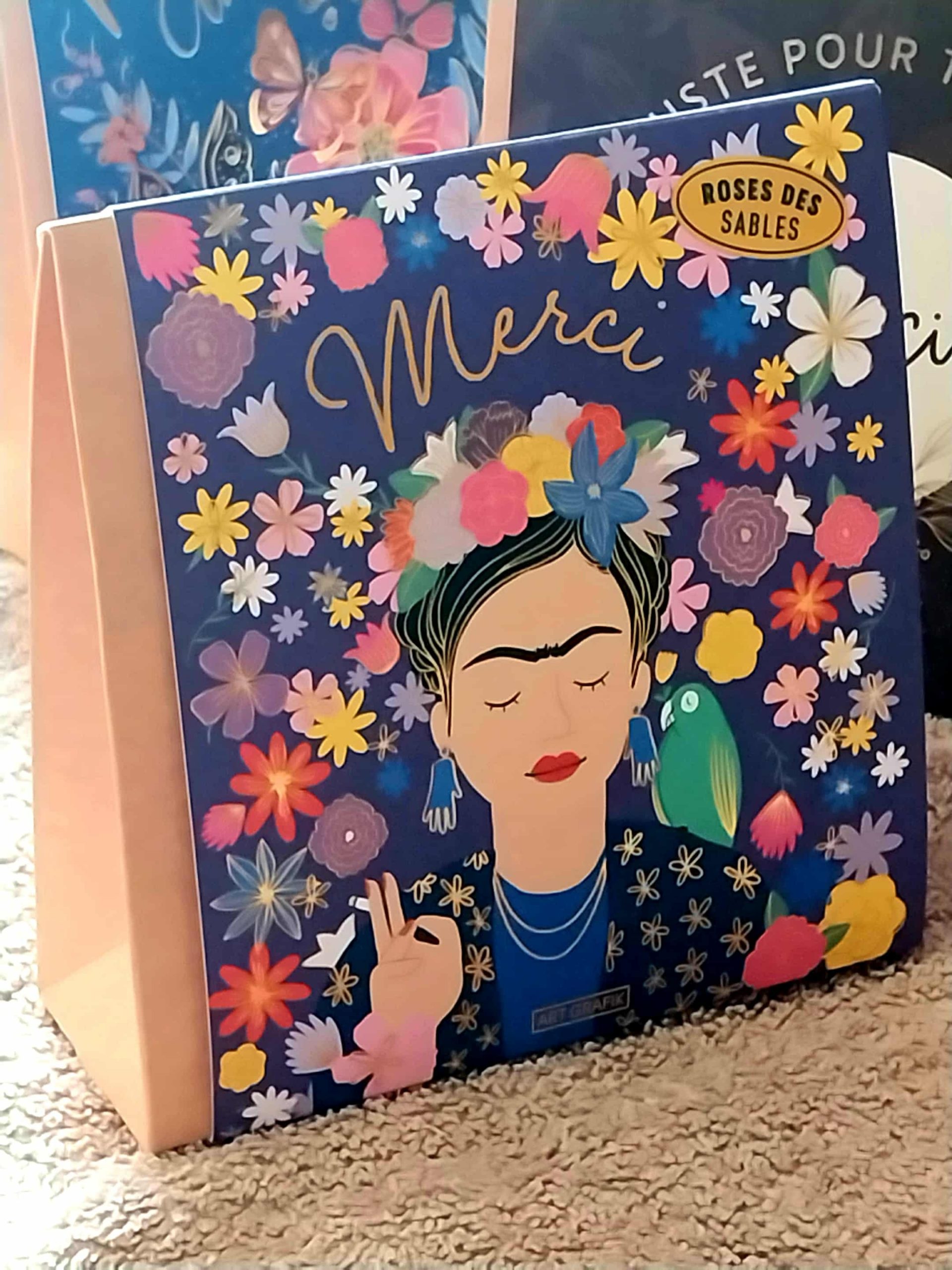 Roses des sables "Merci" Frida Kahlo