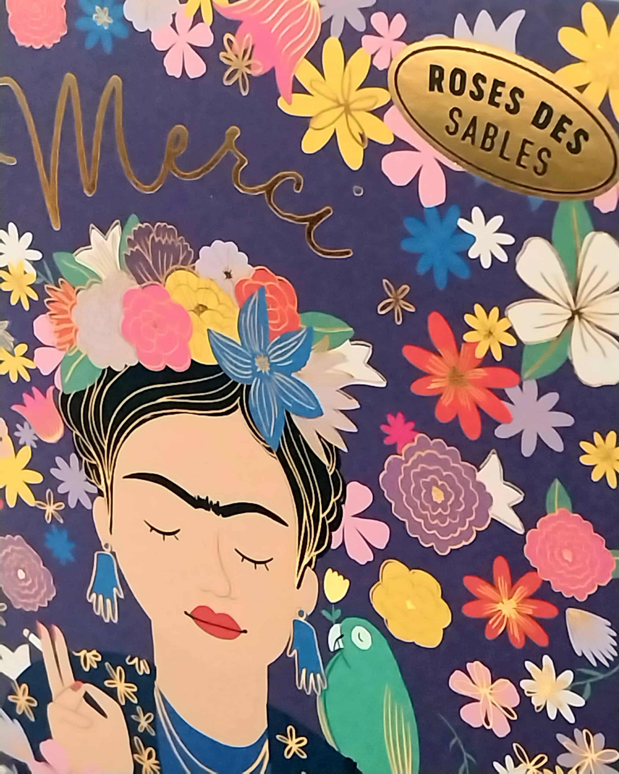 Roses des sables "Merci" Frida Kahlo