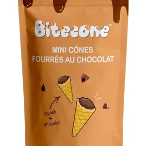 Mini-cônes fourrés au chocolat